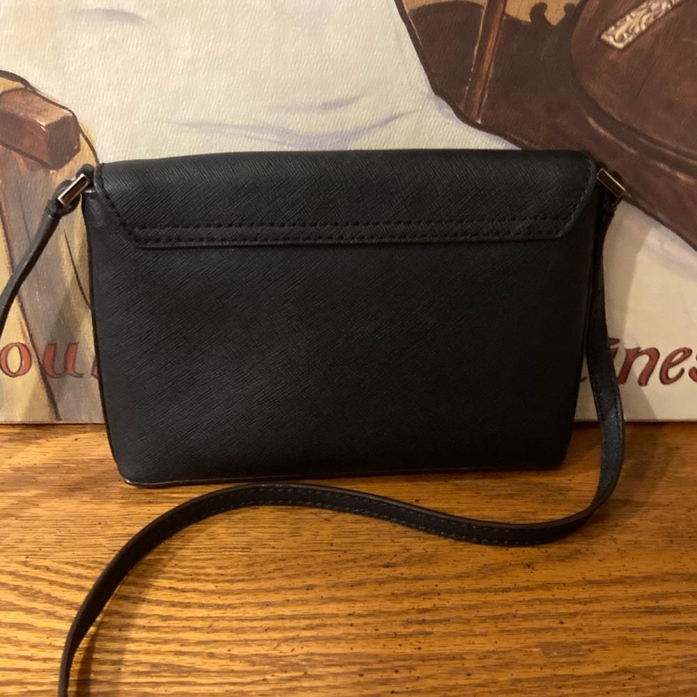 Kate Spade Newbury Lane Saffiano Crossbody Bag Black - Picture 7 of 15